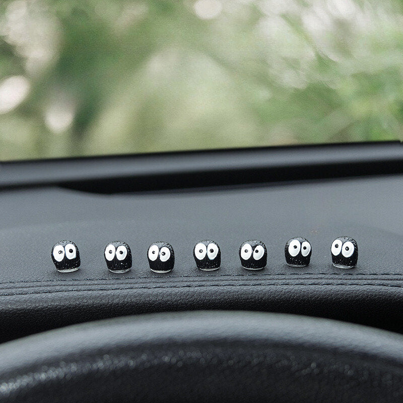 Mini Anime Figurine Car Dashboard Decor, Standing Car Pendant Ornament, Car Interior Decoration