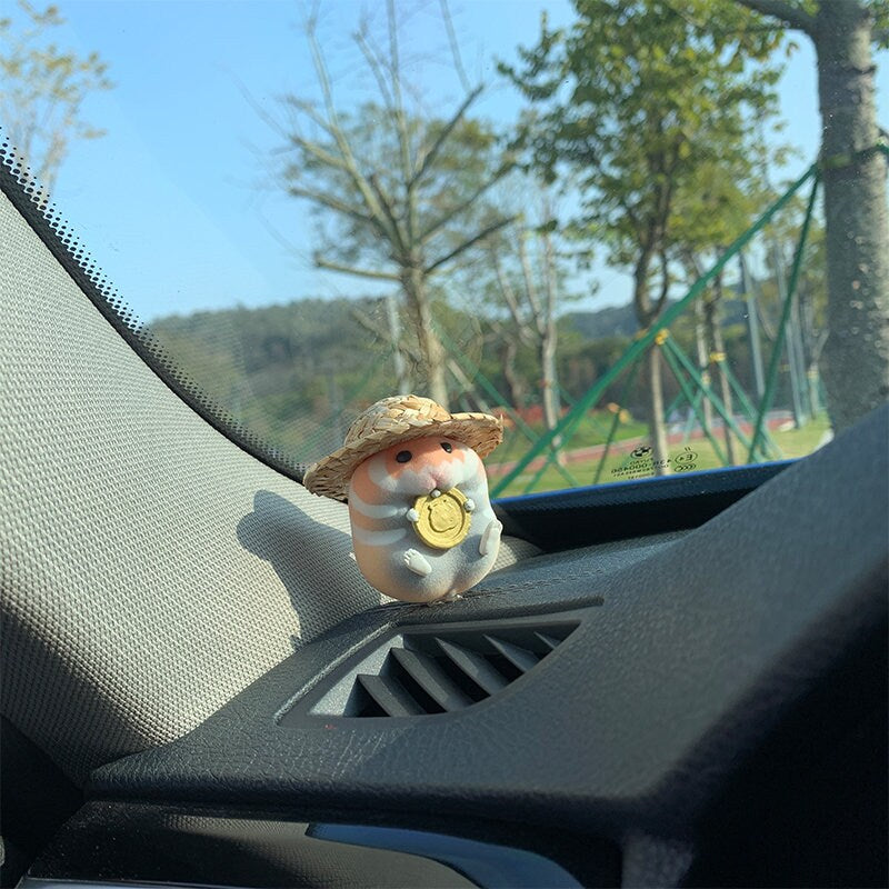 Mini Anime Figurine Car Dashboard Decor, Standing Car Pendant Ornament, Car Interior Decoration