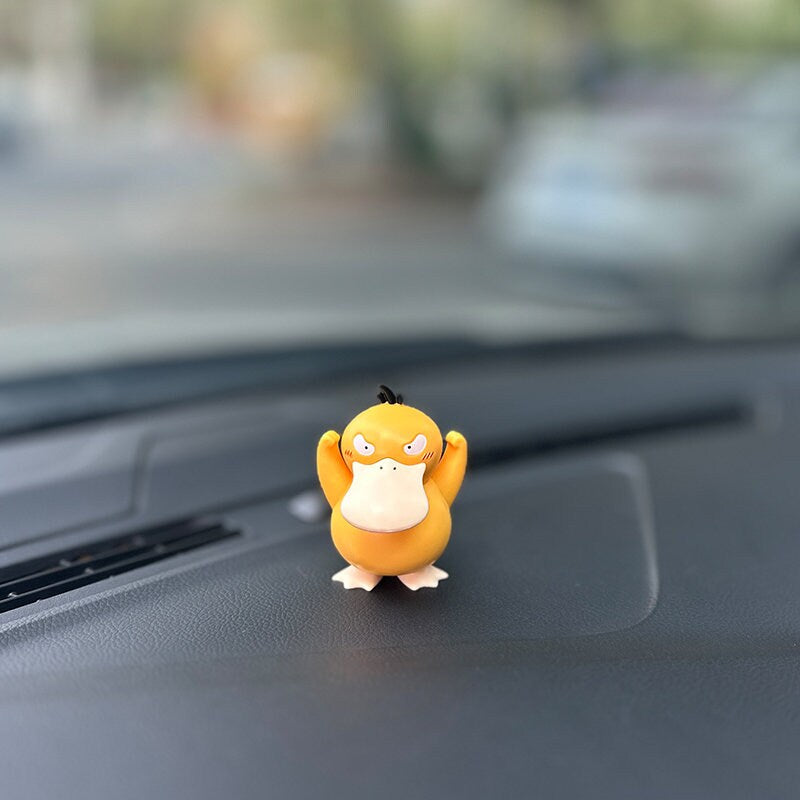 Cute Duck Anime Figurine Car Dashboard Decor, Standing Car Pendant Ornament, Car Interior Decoration