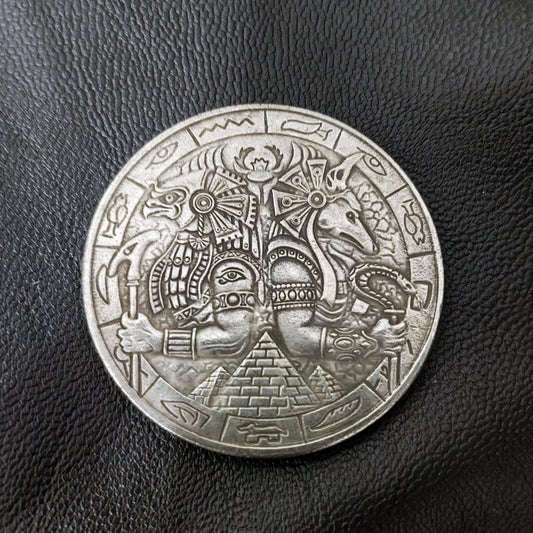 Horus Pyramids Coin For Collectors Lovers, Every Day Carry Decision Coin Or Challenge Coin