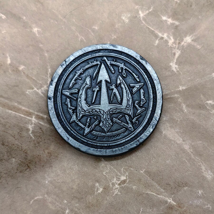 Cthulhu Coin For Collectors Lovers, Every Day Carry Decision Coin Or Challenge Coin