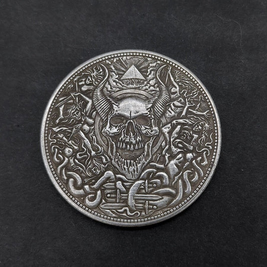 Demon Coin For Collectors Lovers, Every Day Carry Decision Coin Or Challenge Coin