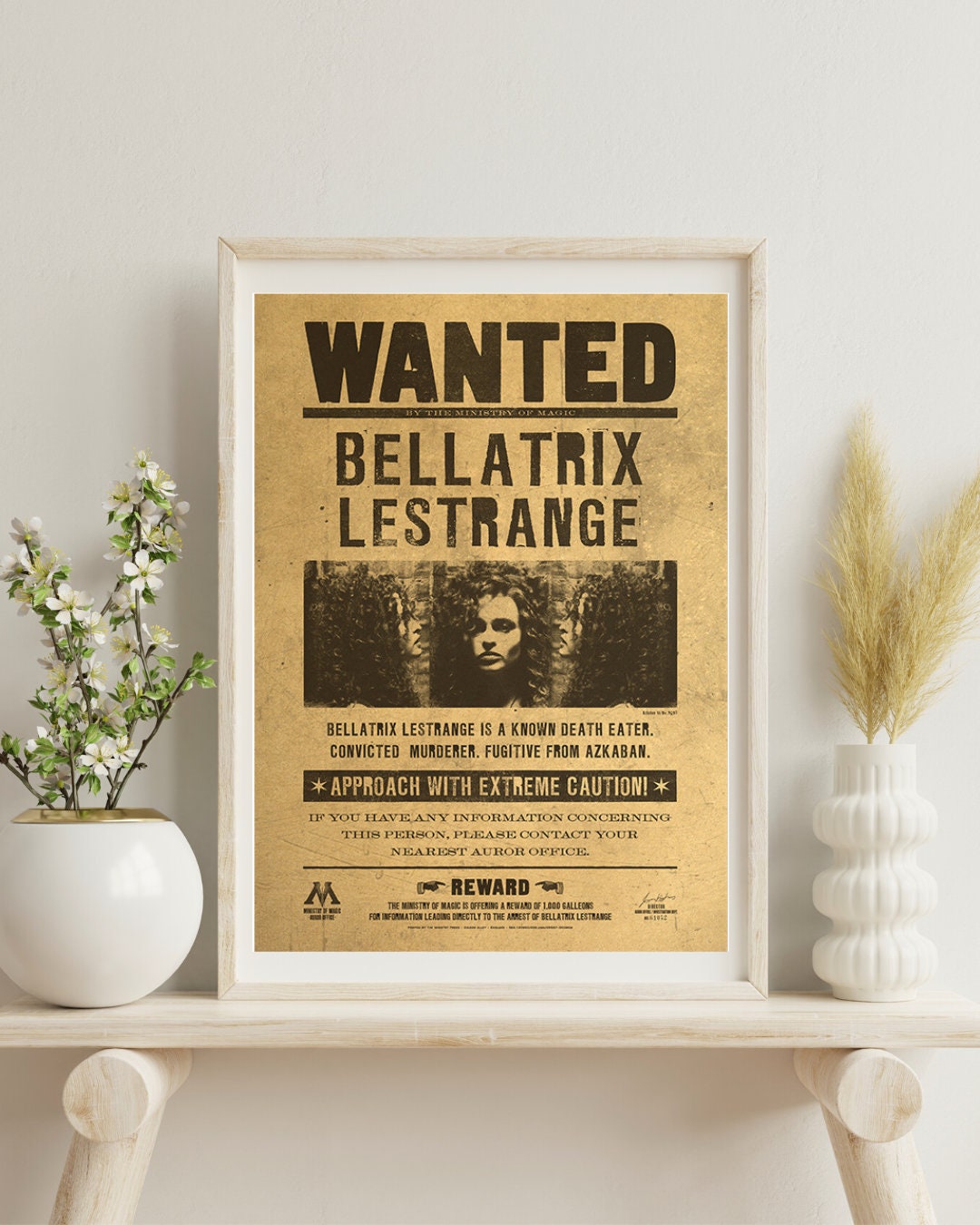 Wizard School Wanted Kraft Paper Poster For Your Home Decor & Nostalgic Collector Lovers Gift