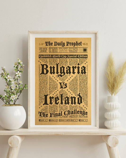 Wizard School Kraft Paper Poster For Your Home Decor & Nostalgic Collector Lovers Gift