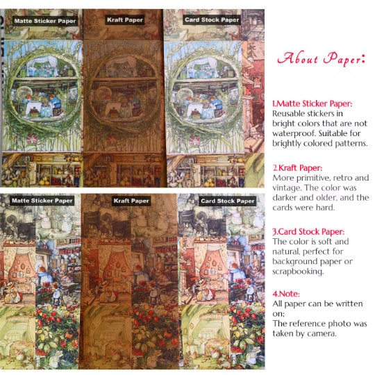 Wizard School Junk Journal Scrapbook Paper For DIY Crafts, Retro Junk Journal Background Paper Pack Supplies