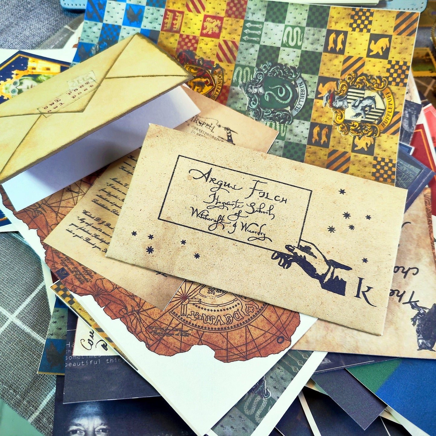 Wizard School Junk Journal Scrapbook Paper For DIY Crafts, Retro Junk Journal Background Paper Pack Supplies