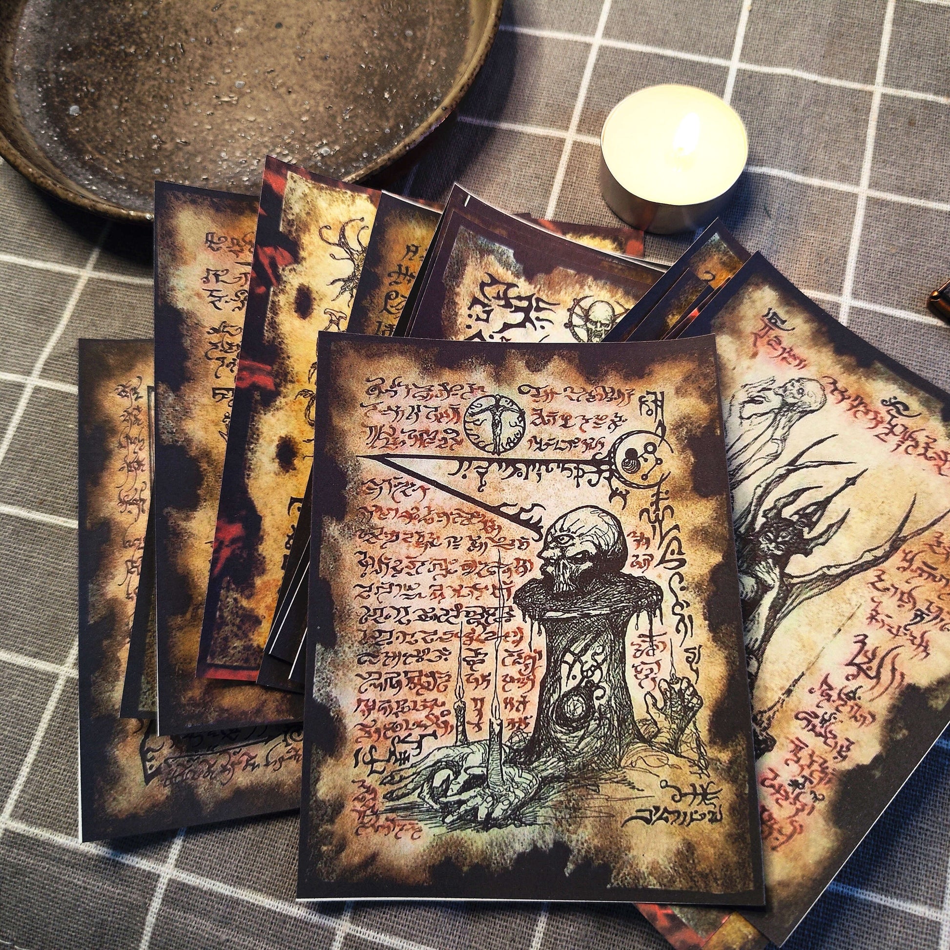 Cthulhu Junk Journal Scrapbook Paper For DIY Crafts, Retro Junk Journal Background Paper Pack Supplies