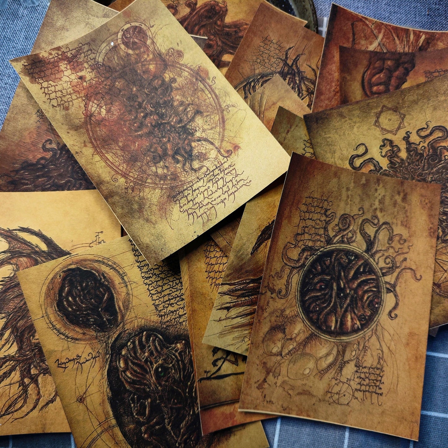 Cthulhu Junk Journal Scrapbook Paper For DIY Crafts, Retro Junk Journal Background Paper Pack Supplies