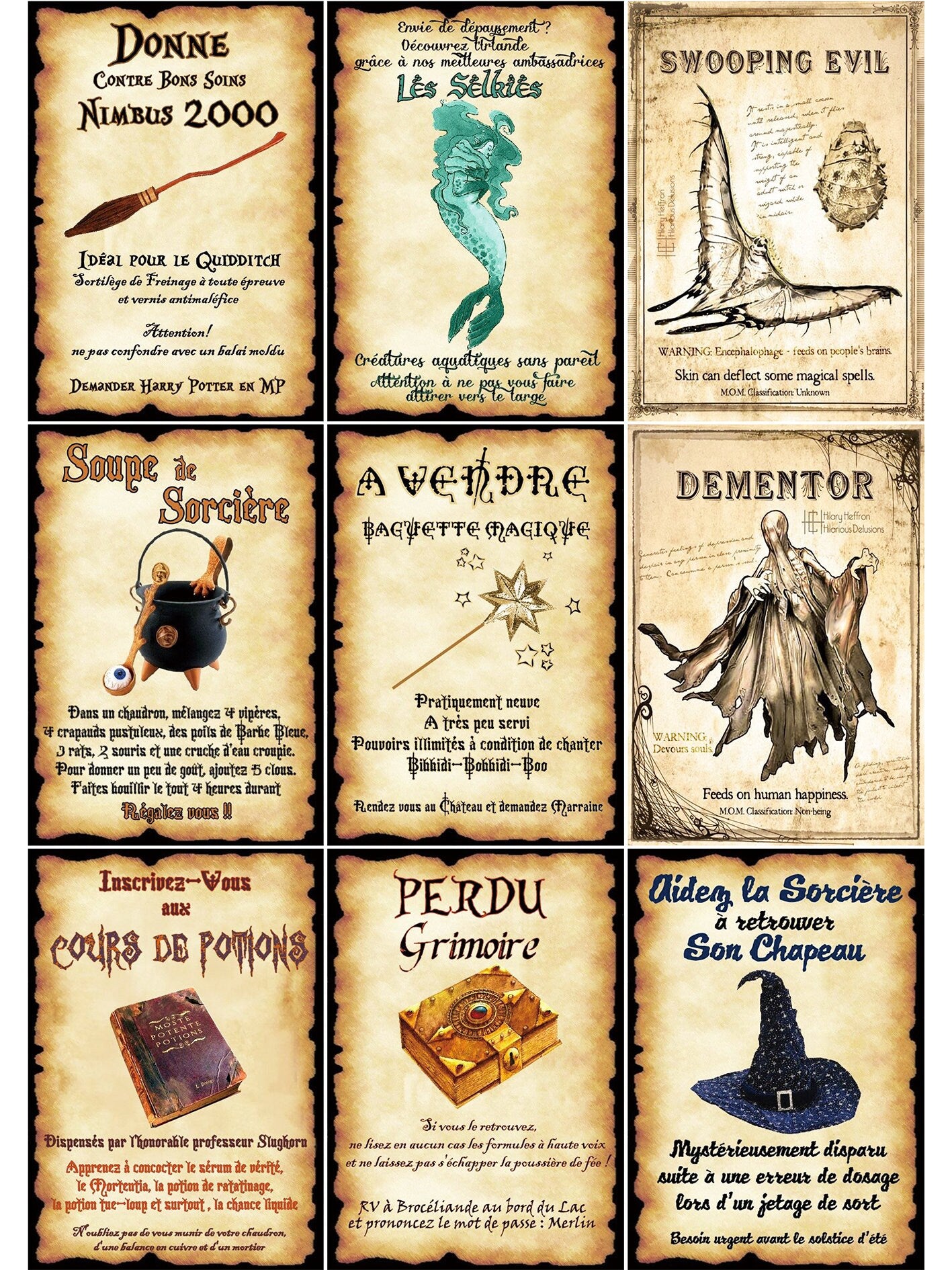 Wizard School Junk Journal Scrapbook Paper For DIY Crafts, Retro Junk Journal Background Paper Pack Supplies