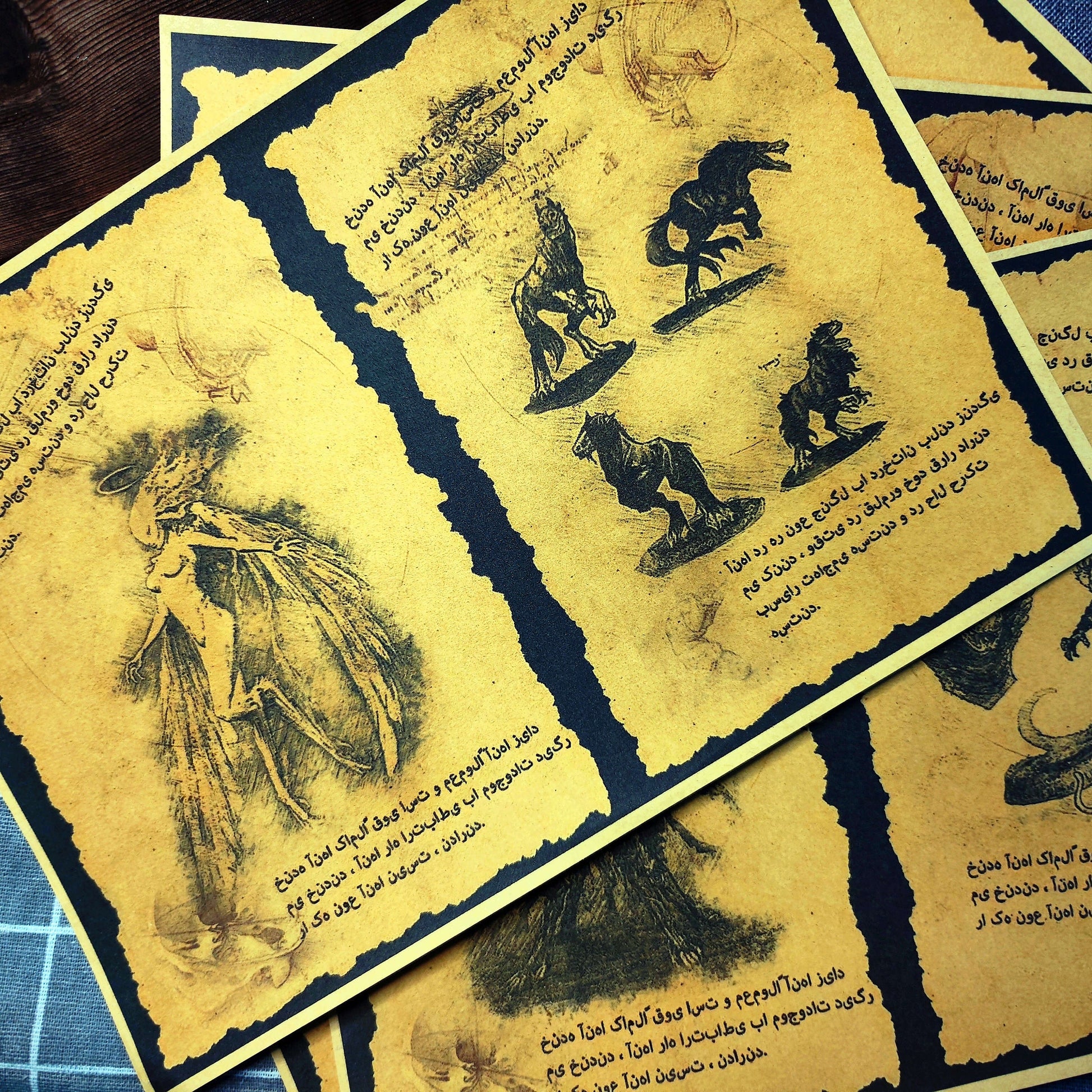Cthulhu Junk Journal Scrapbook Paper For DIY Crafts, Retro Junk Journal Background Paper Pack Supplies