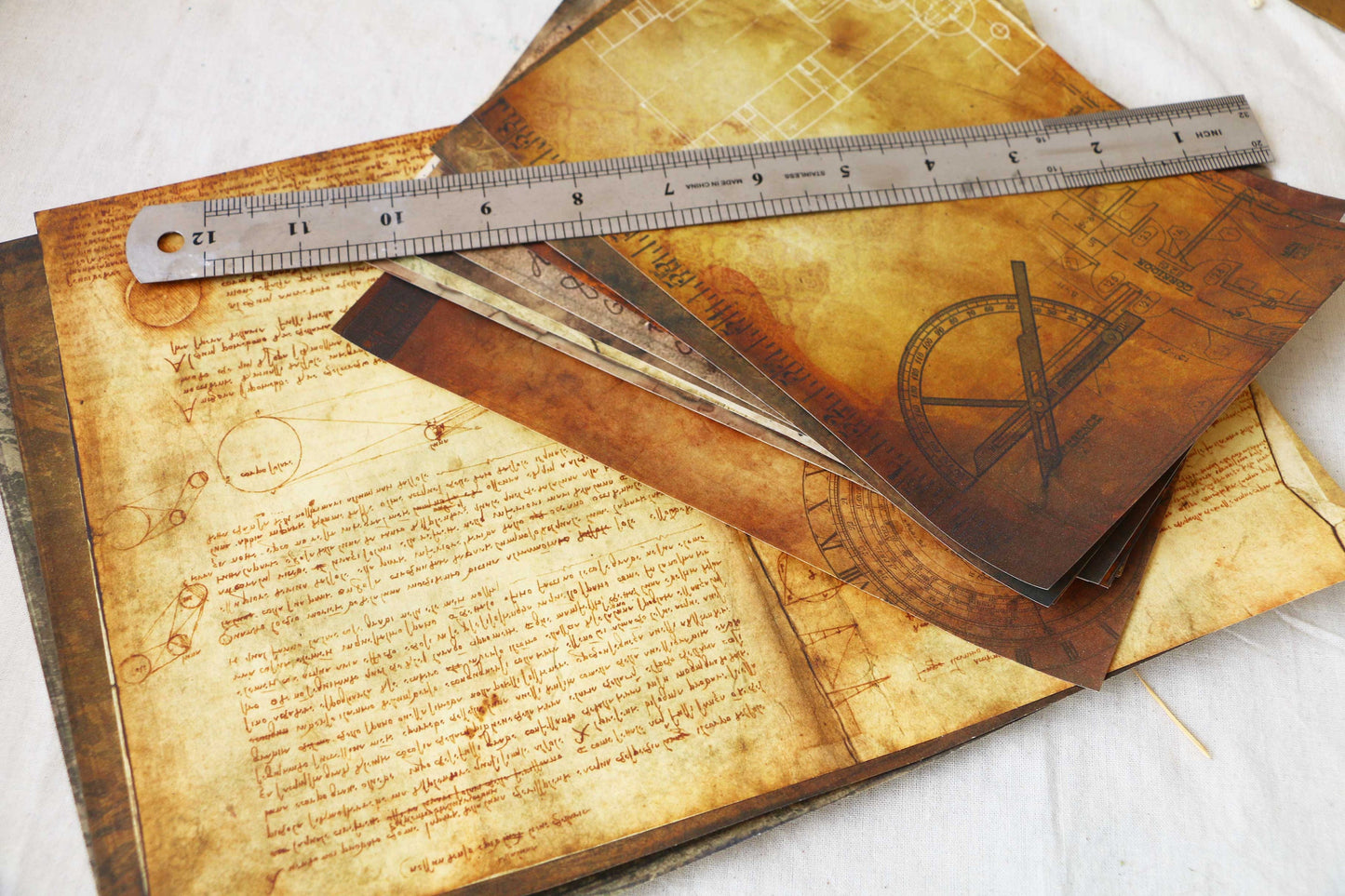 Wizard School Junk Journal Scrapbook Paper For DIY Crafts, Retro Junk Journal Background Paper Pack Supplies