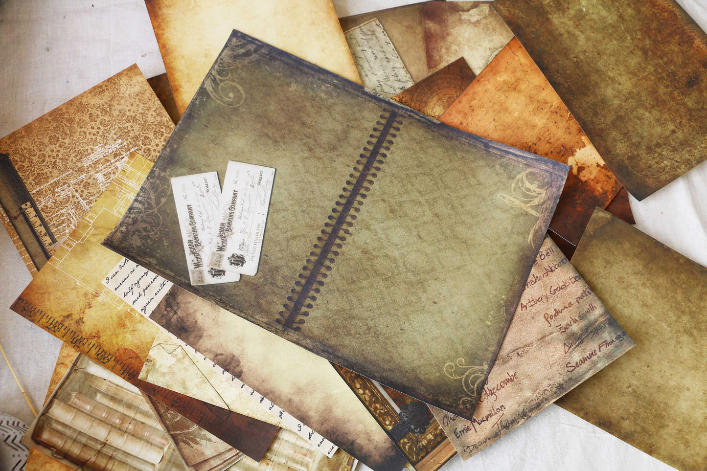 Wizard School Junk Journal Scrapbook Paper For DIY Crafts, Retro Junk Journal Background Paper Pack Supplies
