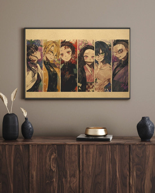 Retro Anime Kraft Paper Poster For Your Home Decor & Nostalgic Collector Lovers Gift