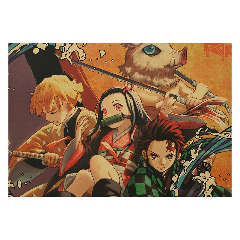 Retro Anime Kraft Paper Poster For Your Home Decor & Nostalgic Collector Lovers Gift