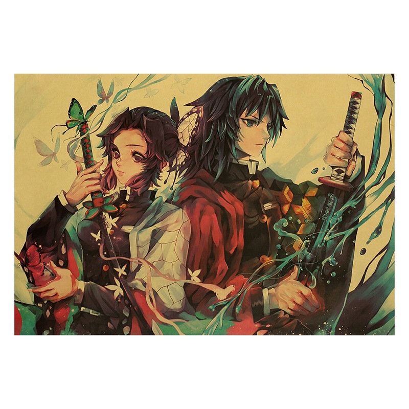 Retro Anime Kraft Paper Poster For Your Home Decor & Nostalgic Collector Lovers Gift