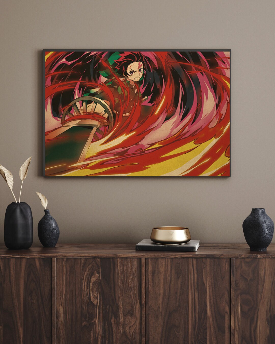 Demon Slayer Retro Anime Kraft Paper Poster For Your Home Decor & Nostalgic Collector Lovers Gift