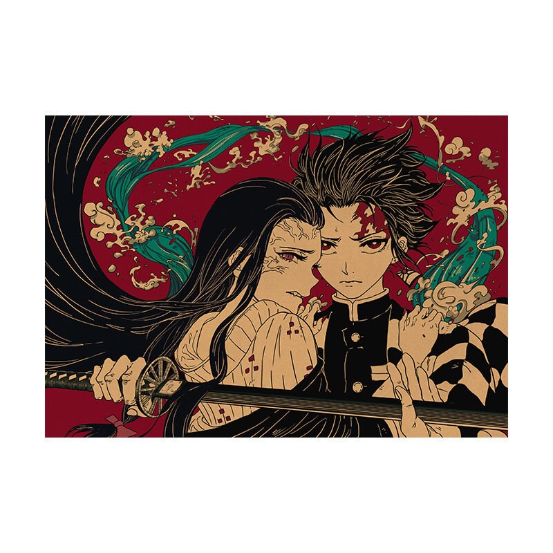 Retro Anime Kraft Paper Poster For Your Home Decor & Nostalgic Collector Lovers Gift