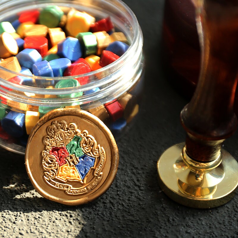 Wizarding School Wax Seal Stamp, Magic School Sealing Wax Stamp, Wizard School Metal Stamp Head, Wedding Invitations Wax Seal Kit