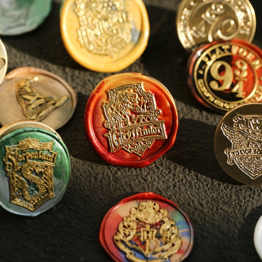 Wizarding School Wax Seal Stamp, Magic School Sealing Wax Stamp, Wizard School Metal Stamp Head, Wedding Invitations Wax Seal Kit