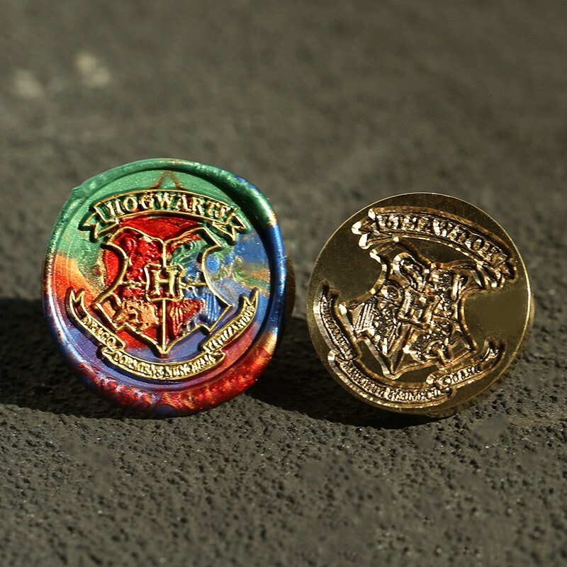 Wizarding School Wax Seal Stamp, Magic School Sealing Wax Stamp, Wizard School Metal Stamp Head, Wedding Invitations Wax Seal Kit