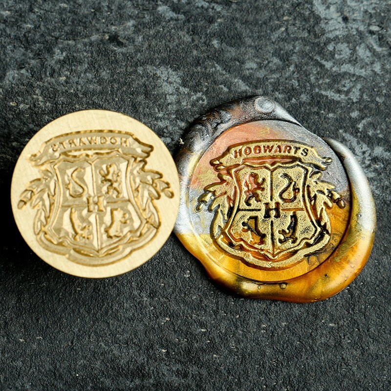 Wizarding School Wax Seal Stamp, Magic School Sealing Wax Stamp, Wizard School Metal Stamp Head, Wedding Invitations Wax Seal Kit