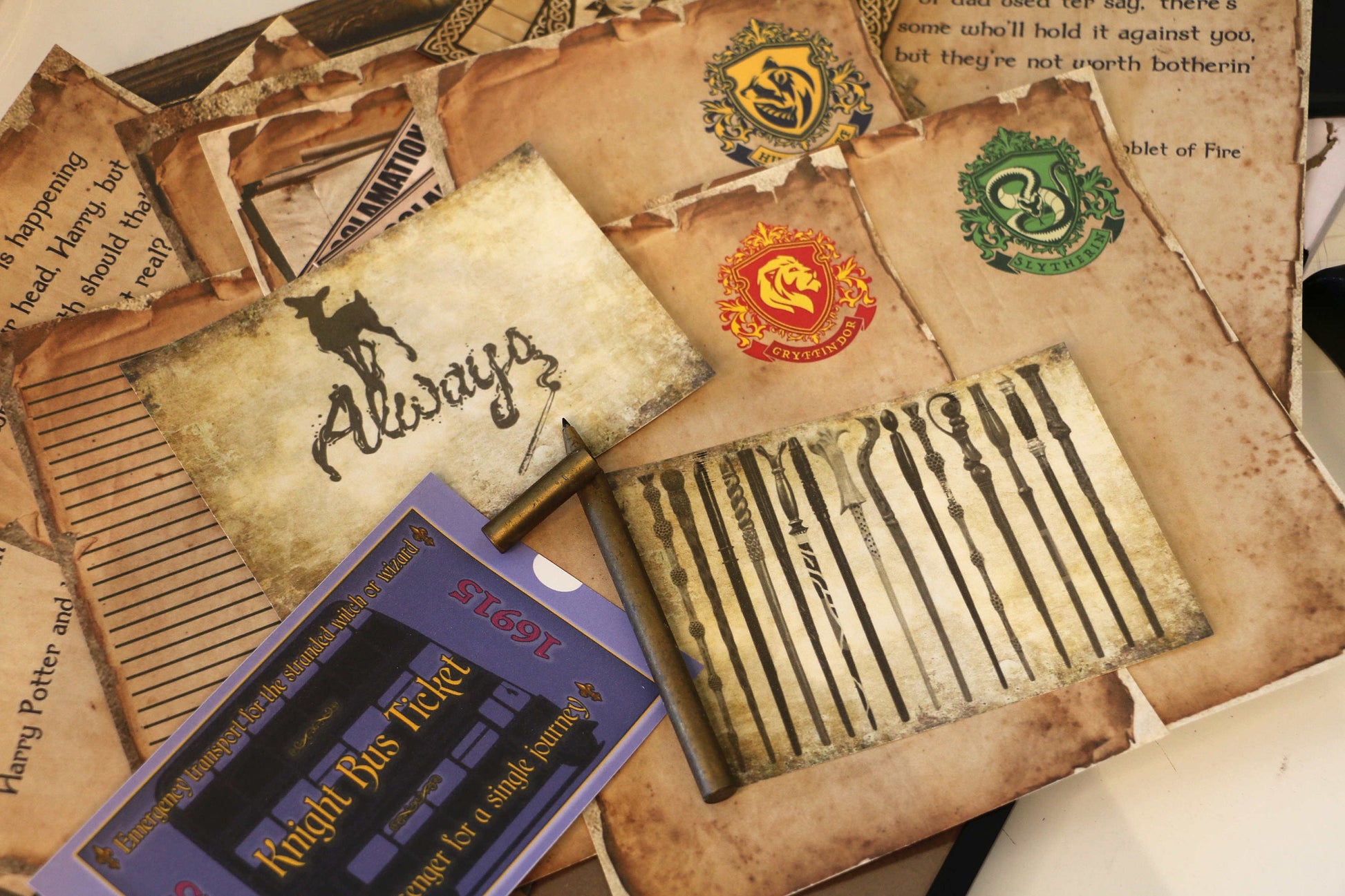 Wizard School Junk Journal Scrapbook Paper For DIY Crafts, Retro Junk Journal Background Paper Pack Supplies