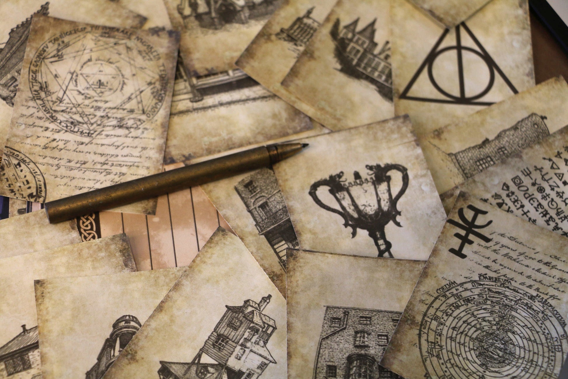 Wizard School Junk Journal Scrapbook Paper For DIY Crafts, Retro Junk Journal Background Paper Pack Supplies