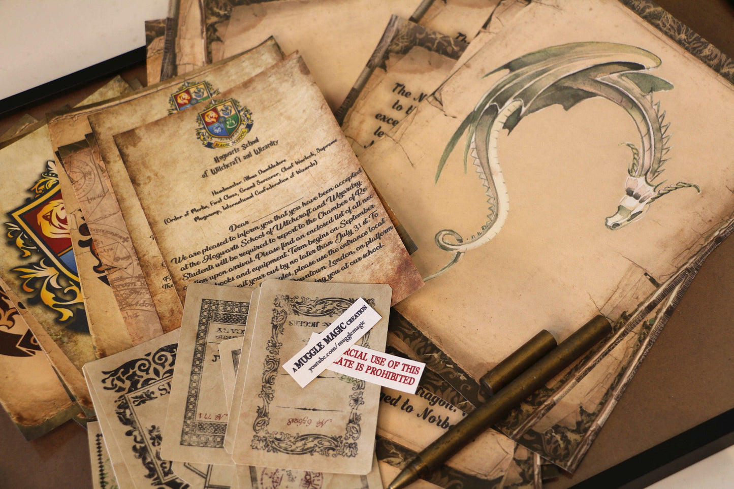Wizard School Junk Journal Scrapbook Paper For DIY Crafts, Retro Junk Journal Background Paper Pack Supplies
