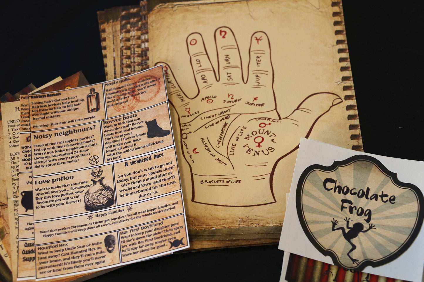 Wizard School Junk Journal Scrapbook Paper For DIY Crafts, Retro Junk Journal Background Paper Pack Supplies