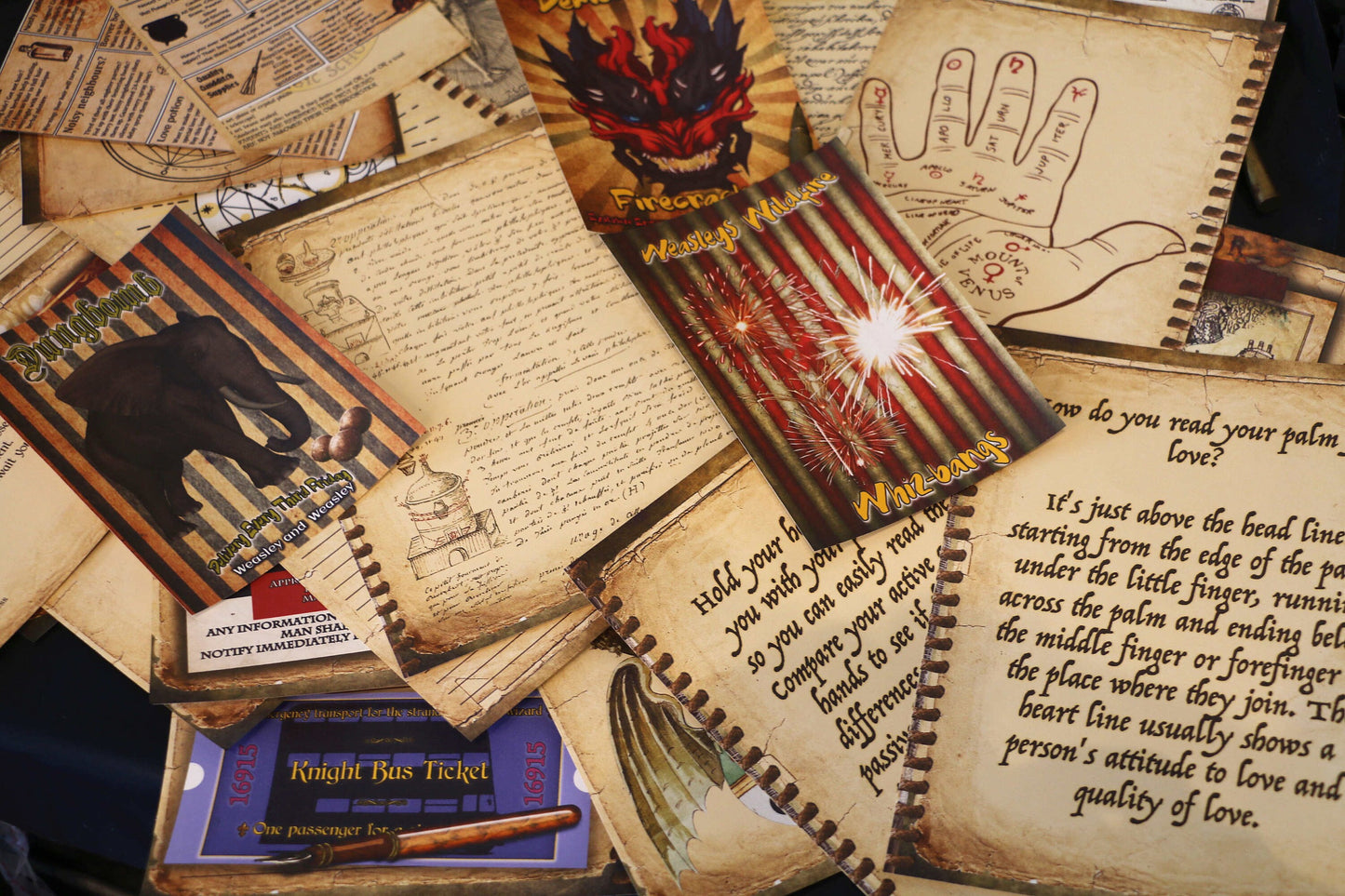 Wizard School Junk Journal Scrapbook Paper For DIY Crafts, Retro Junk Journal Background Paper Pack Supplies