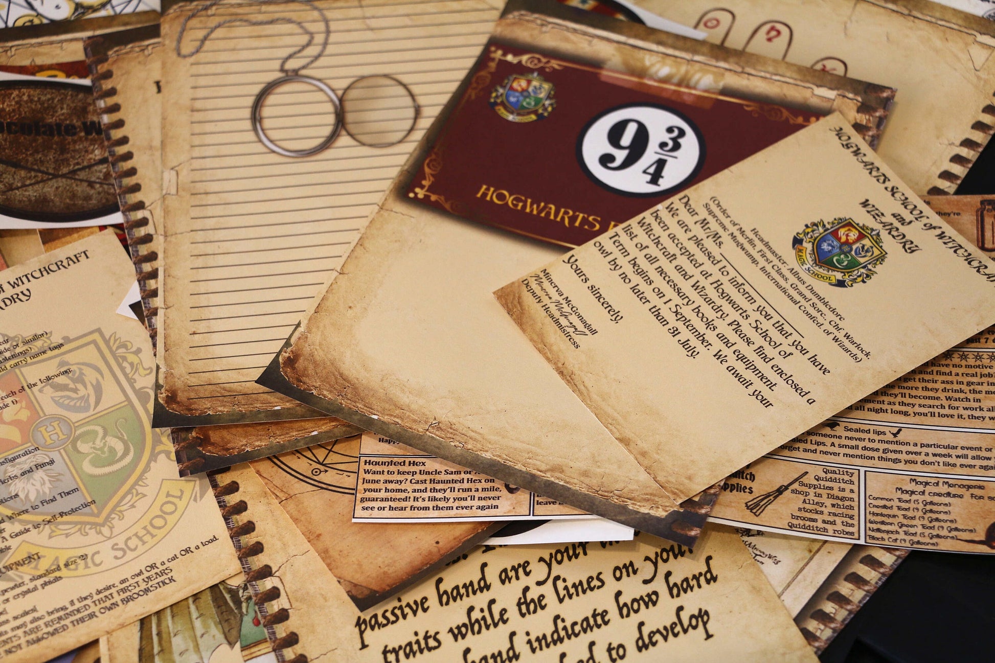 Wizard School Junk Journal Scrapbook Paper For DIY Crafts, Retro Junk Journal Background Paper Pack Supplies