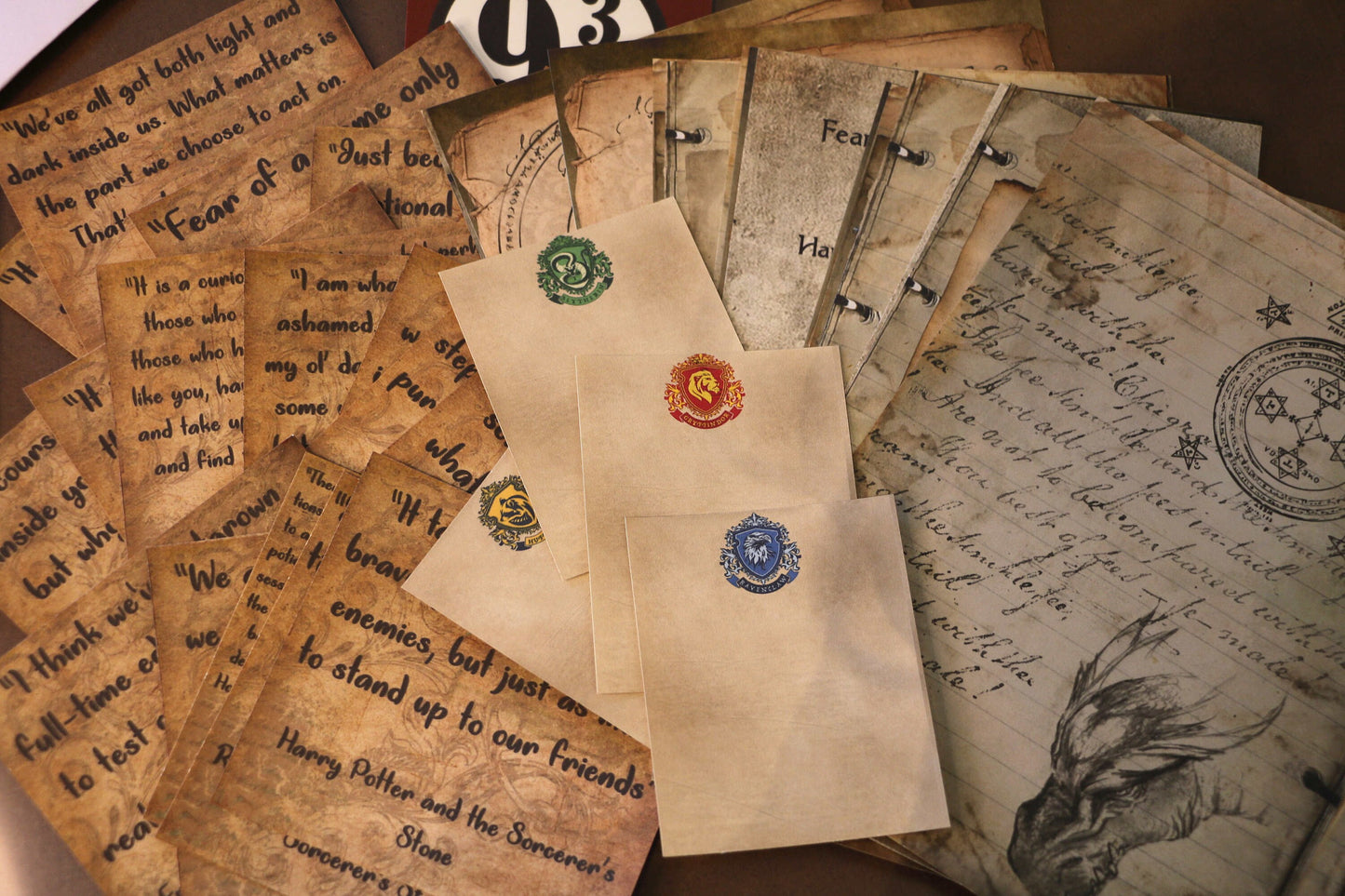 Wizard School Junk Journal Scrapbook Paper For DIY Crafts, Retro Junk Journal Background Paper Pack Supplies