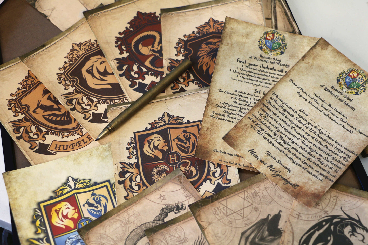 Wizard School Junk Journal Scrapbook Paper For DIY Crafts, Retro Junk Journal Background Paper Pack Supplies