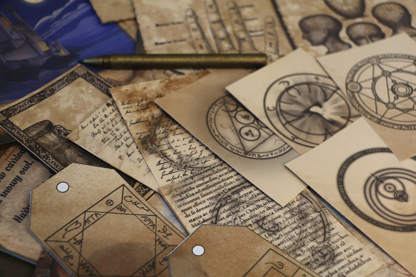 Wizard School Junk Journal Scrapbook Paper For DIY Crafts, Retro Junk Journal Background Paper Pack Supplies