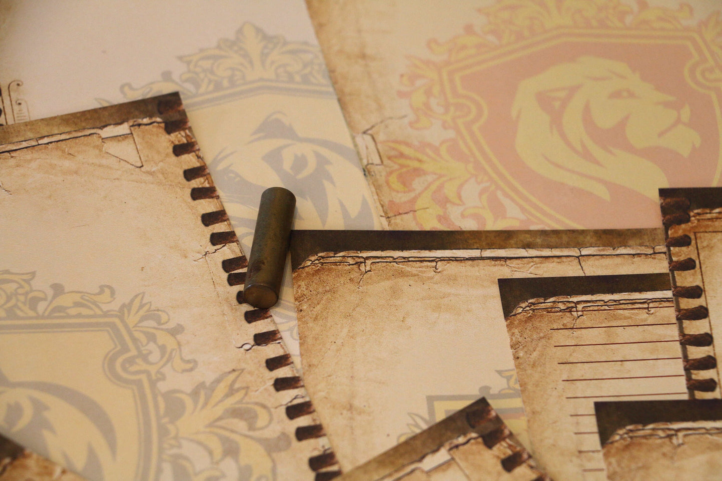 Wizard School Junk Journal Scrapbook Paper For DIY Crafts, Retro Junk Journal Background Paper Pack Supplies