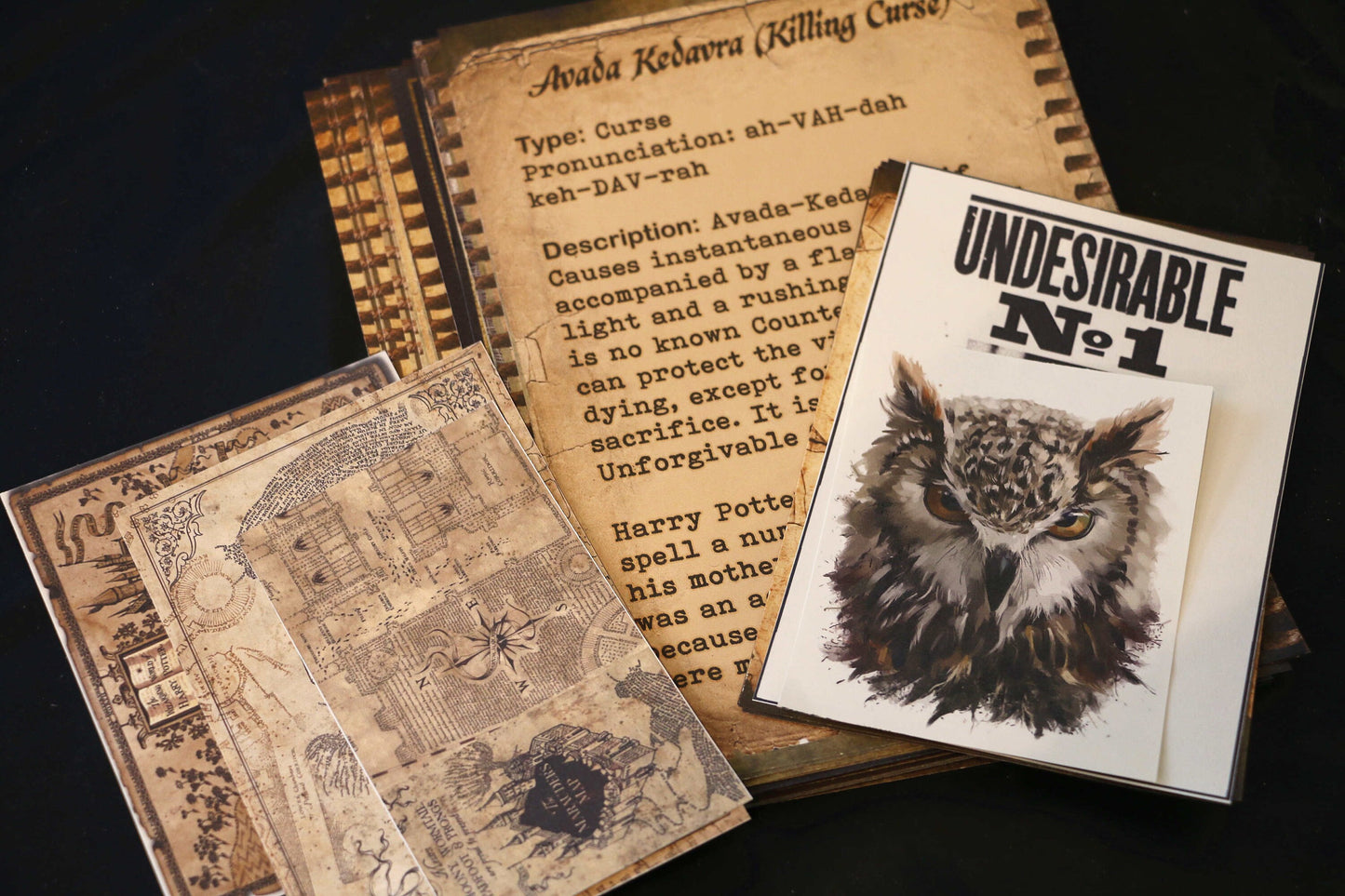 Wizard School Junk Journal Scrapbook Paper For DIY Crafts, Retro Junk Journal Background Paper Pack Supplies